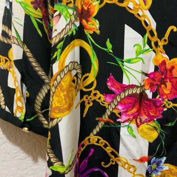 Juicy Couture Silk Dress With Floral Pattern size 4 - Picture 8 of 13